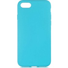Gpack Apple iPhone SE 2020 Kılıf LSR Lansman Görünüm İçi Süet Silikon Turkuaz