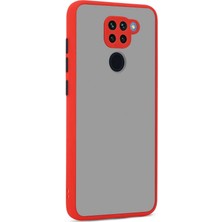 Gpack Xiaomi Redmi Note 9 Kılıf Hux Kamera Korumalı Silikon Kırmızı