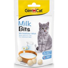 Gimcat 6 Paket Milk Bits Sütlü Taurinli Tahılsız Kedi Ödül Tableti 1 Paket 40 gr