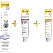 Gimcat Antistress Paste 50 gr + Gimcat Anti-Hairball Malt 20 gr + Gimcat Multivitamin Paste 20 gr ARDA007