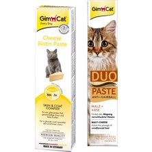Gimcat Cheese Paste Biotin Peynirli Kedi Macunu 50 gr + Gimcat Duo Paste Peynirli Malt 50 gr ARDA005