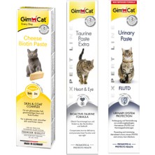 Gimcat Cheese Paste Biotin Peynirli Kedi Macunu 50 gr + Taurine Paste 50 gr + Urinary Paste 50 gr ARDA021