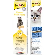 Gimcat Cheese Paste Biotin Peynirli Kedi Macunu 50 gr + Gimcat Duo Paste Ton Balıklı Kedi Macunu 50 gr ARDA005