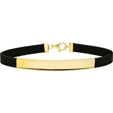 Lilarote Altın Derili Erkek Bileklik