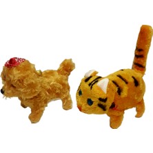 Kara Toys Pilli Yürüyen Kedi + Köpek 2'li