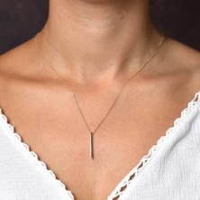 Sembol Gold Çubuk Altın Kolye 2,5 cm