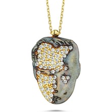 Sembol Gold Atatürk Kolye Altın 14K Mineli 3D Tasarım