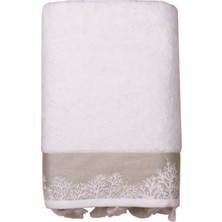 Baveno %100 Pamuk Püsküllü Havlu 100x150 Banyo Havlusu