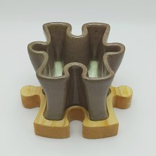 Artlayer Design Puzzle Seramik Sukulent Saksı