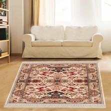 Bona Fortuna Kilim Desenli Etnik Dijital Baskı Yıkanabilir Modern Salon Halı ve Yolluk