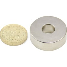 Mıknatıs Avm Çok Güçlü Delikli Neodyum Mıknatıs 30x9x10 mm