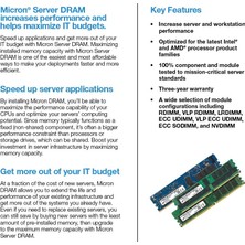Micron Server Ram Ddr4 Ecc Udımm 32GB 2rx8 3200 CL22 MTA18ASF4G72AZ-3G2B1