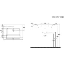 Isvea Sistemat Flat Lavabo 71 cm