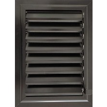 50 cm x 50 cm Alüminyum Antrasit Siyah Banyo Wc Panjur ve Menfezi