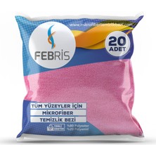 Febris 20'li Ultra Mikrofiber Temizlik Bezi