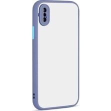 Case Street Apple iPhone Xs Max Kılıf Hux Kamera Korumalı Silikon Lila