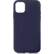 Case Street Apple iPhone 11 PRO Kılıf LSR Lansman Görünüm İçi Süet Silikon Lacivert