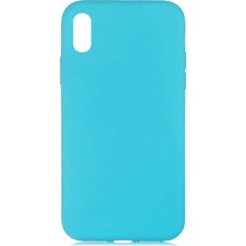 Case Street Apple iPhone XS MAX Kılıf LSR Lansman Görünüm İçi Süet Silikon Turkuaz