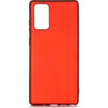 Case Street Samsung Galaxy S20 FE Kılıf Premier Mat Silikon Esnek Koruma Kırmızı