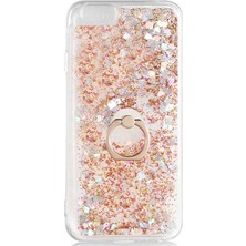 Case Street Apple iPhone 6 Kılıf Milce Sulu Yüzüklü Silikon Arka Kapak Gold