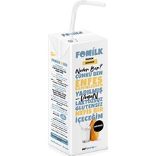 Fomilk Badem Sütü 200 Ml Glutensiz Bitkisel Bazlı Laktozsuz Vegan Şekersiz