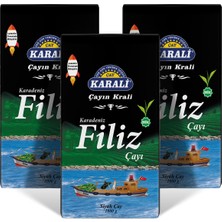 Karali Çay Karadeniz Filiz Dökme Çay 1 kg x 3'lü