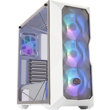 Cooler Master MasterBox TD500 Beyaz ARGB 4x120mm Fanlı, Tempered Glass, Kristal Mesh Ön panelli MidTower Kasa (MCB-D500D-WGNN-STU)