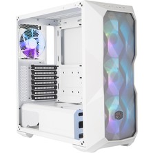 Cooler Master MasterBox TD500 Beyaz ARGB 4x120mm Fanlı, Tempered Glass, Kristal Mesh Ön panelli MidTower Kasa (MCB-D500D-WGNN-STU)