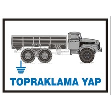 İzmir Serigrafi Topraklama Yap 2.6 mm PVC Uyarı Levhası 17,5 x 25 cm