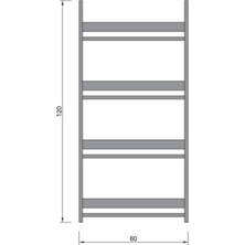 Berpahome Montessori Kitaplık Eğitici Çocuk Kitaplığı 4 Raflı