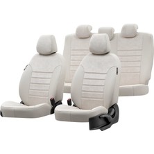 Otom Fiat Scudo 2008-2011 2+1 (3 Kişi) Özel Üretim Koltuk Kılıfı Milano Design Fildişi