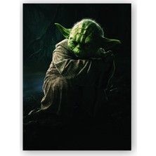 Caka Tablo   Ahşap Tablo Yoda Star Wars