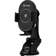 Ktools Smart Qı Wireless Akıllı Kablosuz Hızlı Araç Şarj Cihazı ve Kablolu Çakmaklık Şarj Cihazı