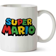 Art Hediye Super Mario Renk Yazı Kupa Bardak