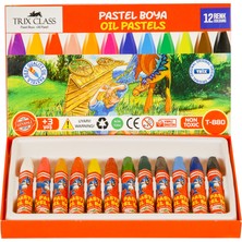 Trix 12 li Kapaklı Lüks Pastel Boya T-880