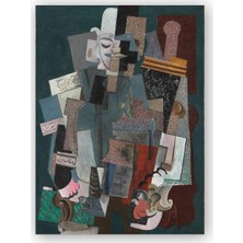 Caka Tablo   Ahşap Tablo Man with a Pipe, 1915 by Pablo Picasso