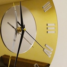 RacartShop Dekoratif Aynalı Duvar Saati-13