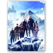 Caka Tablo   Ahşap Tablo Jumanji The Next Level Zirvede