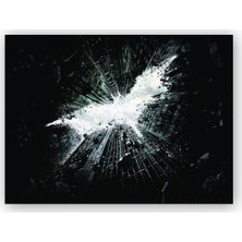 Caka Tablo   Ahşap Tablo Batman Kara Şövalye Bloklar ve Yarasa