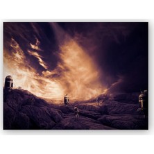 Caka Tablo   Ahşap Tablo Astronotların Gezegeni Keşfi