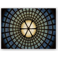 Caka Tablo   Ahşap Tablo Chicago Kültür Merkezi Çatısı İç Görünüş