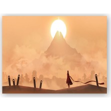 Caka Tablo   Ahşap Tablo Zirve ve Batan Güneş