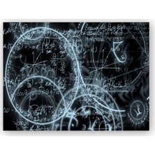 Caka Tablo   Ahşap Tablo Geometrik Şekiller ve Formüller