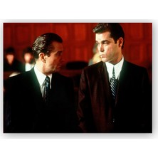 Caka Tablo   Ahşap Tablo Goodfellas De Niro ve Liotta