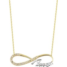 Sembol Gold Sonsuz Annem Altın Kolye 14K Gold