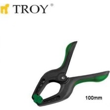 Troy 25054 Mandal Tipi Işkence 100 mm Plastik Mengene Çelik Yaylı