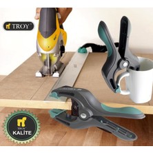 Troy 25054 Mandal Tipi Işkence 100 mm Plastik Mengene Çelik Yaylı