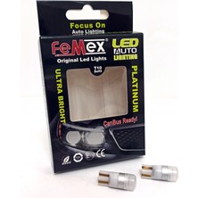 Femex T10 Beyaz Renk 1 Ledli Mükemmel Parlaklık 3030 Chipset Ultra