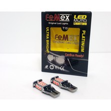 Femex Platinum T15 W16W Kırmızı LED Ampul Parlak - 3. Stop Ampulu