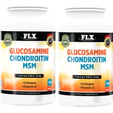 FLX Glucosamine Chondroitin Msm Collagen Vitamin D 180 Tablet x 2 Kutu 360 Tablet